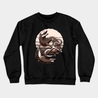 Moray eels and anchor Crewneck Sweatshirt